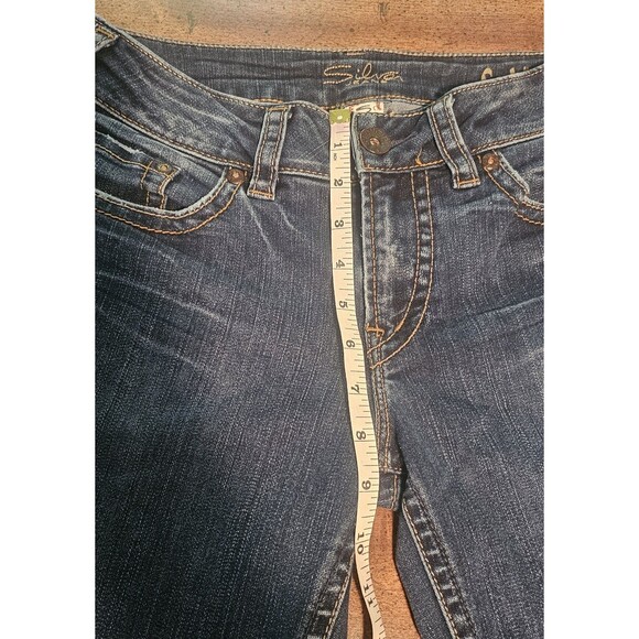 Silver Jeans Women's 28x33 Suki Bootcut Denim Western Glove Works Distressed - Picture 9 of 16